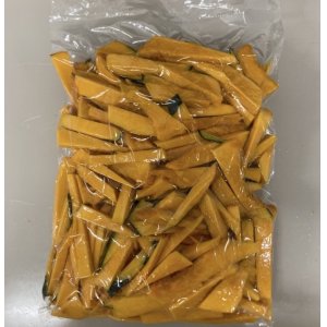 カボチャの乱切り